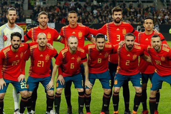 team photo for España