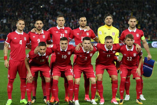 team photo for Serbia