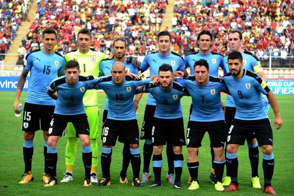 team photo for Uruguay